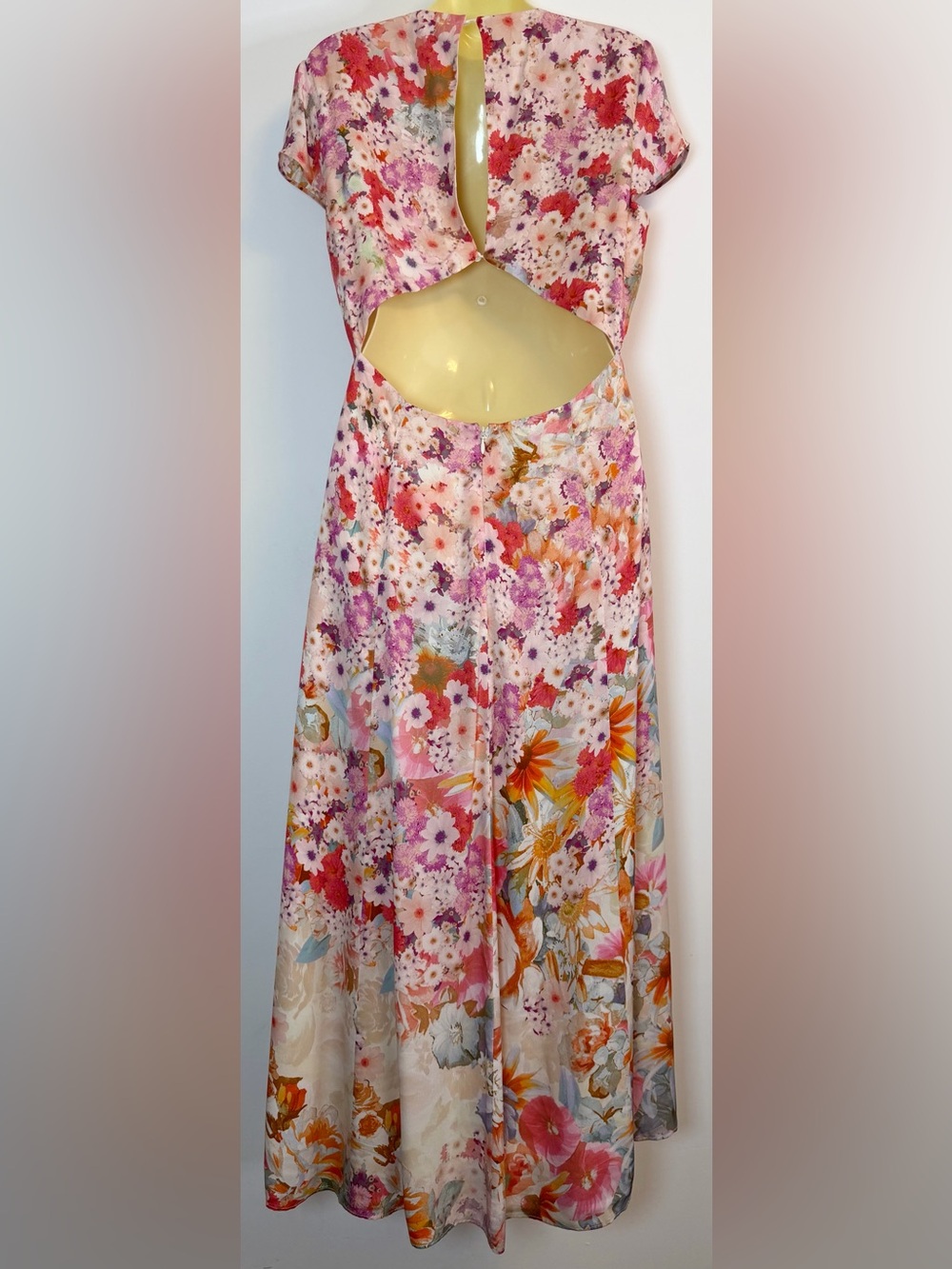 REISS Ivy Floral Ombré Midi Dress - Picture 3 of 15